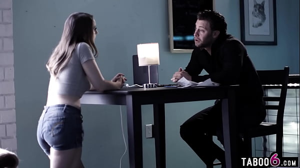 Big ass teen Laney Grey tries to clean_up her waitress_mess