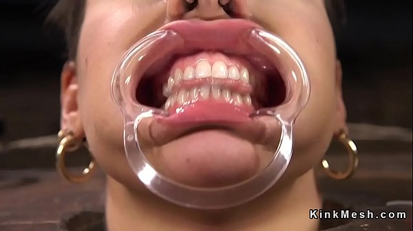 Hogtied inchair gets whipped