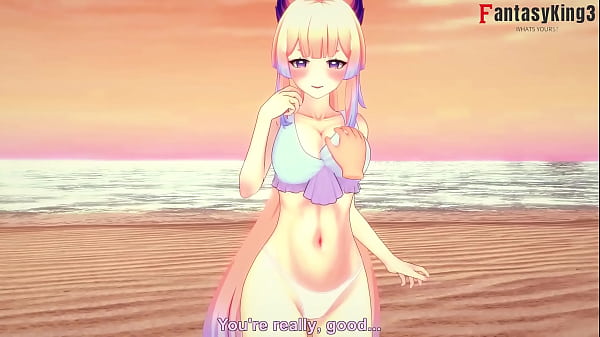 Sangonomiya kokomi sucking dick on the beach pov genshin impact