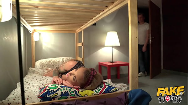 Play MP4 - Fake Hostel - Slim Australian blonde with hot body orgasms and squirts from hardcore but passionate anal sex with older fella with thick cock