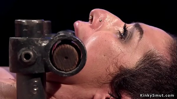 Huge titsblack haired slyt fucked in bondage