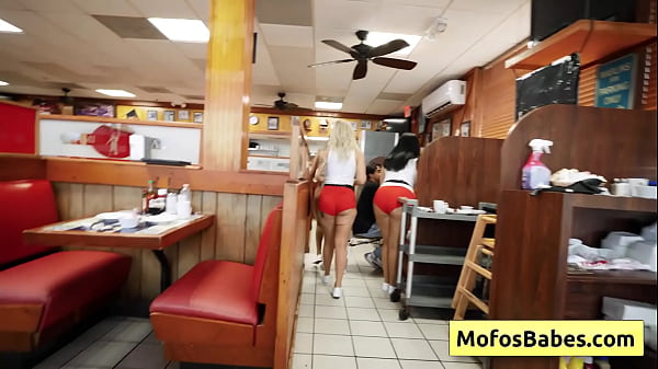 Play MP4 - Horny and busty slutty girls Elana Bunnz&comma; Eden West&comma; Derek Savage share huge cock and nasty facial in public