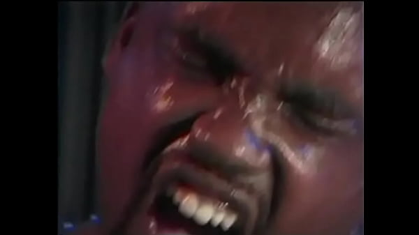 Tattooed malelicks horny pussy of dark skinned bitchin black high boots before hardfucking