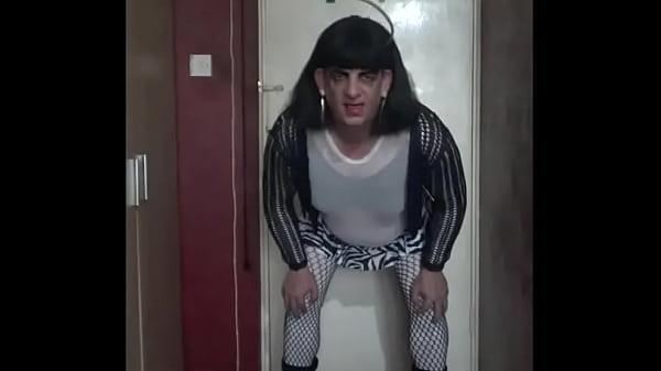 sissy crossdress is back doing what you like him doing themost ofswallowing his_own piss