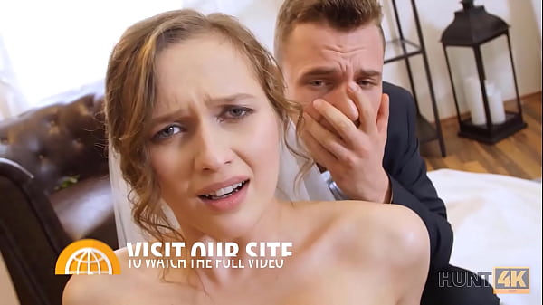 HUNT4K. Pregnant girl in red is tempted with money into pussy-drilling 