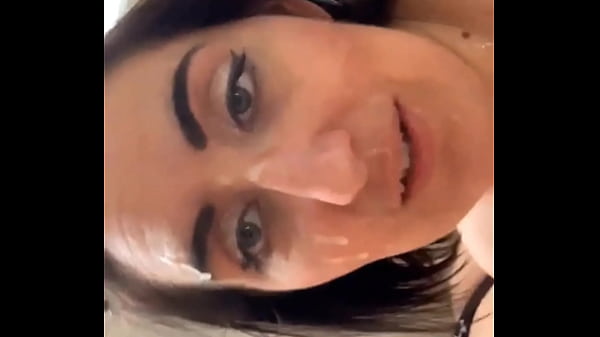 Candidsandra gets a thick load of cum all over her glasses 