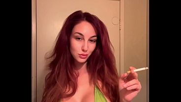 European Stepmom Artemisia Love Hot Solo Boobs Cigarette Smoking Sesh thumbnail