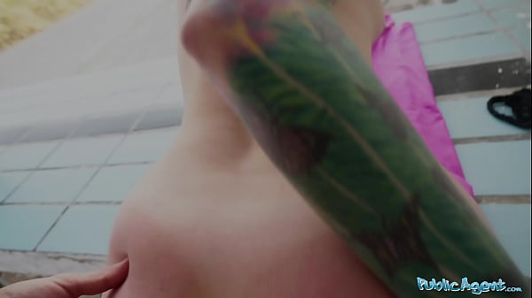 Public Agent Siliva Ruby gets_her tattooed body_fucked in a public place