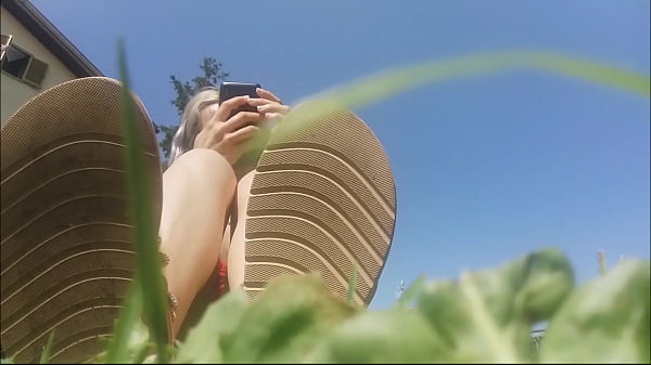 My beautiful bare feet caressing the grass