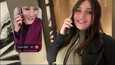 Threesome With Victoria Nova And Gaby On Valentine's Day - Luna Doll thumbnail