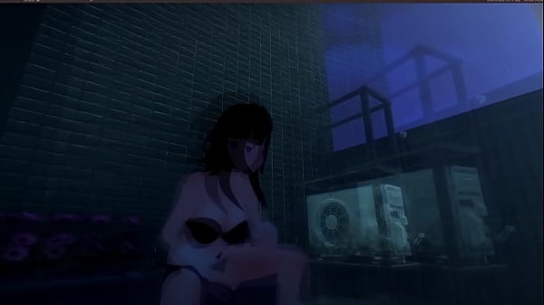 Roxanne walking naked on the street 