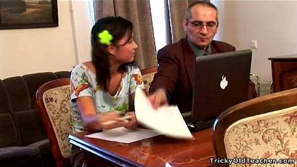 Innocent young chick gets hammered by her teacher 