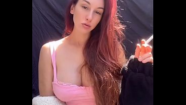 European Stepmom Artemisia Love Sexy Smoker Sesh thumbnail