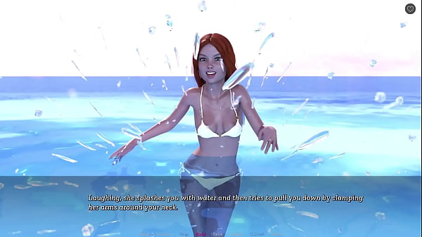 Step sisterly lust #34 kissing my red head stepsister in the pool while our stepmom is catching us 