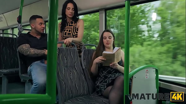 Play MP4 - MATURE4K&period; I'm so wet and want to suck your cock in the bus