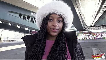German Scout - No Condom Anal Sex At Pick Up Casting For Black Girl Vicky Menage thumbnail