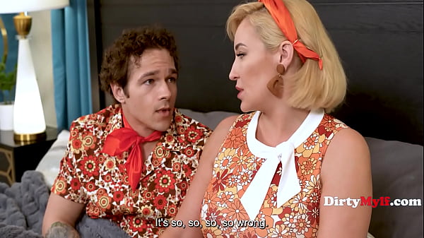 Retro sitcom shows a stepson & stepson hesitantly fucking on camera for ratings 