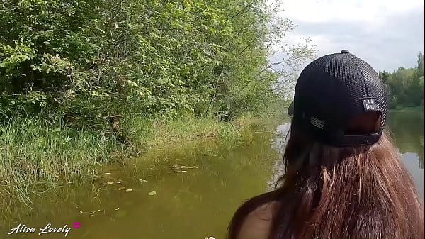 He fucked me doggystyle during an outdoor river trip amateur couple sex