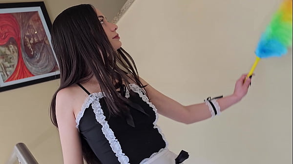 The girl who cleans my house agrees to use conmigo lubricant 