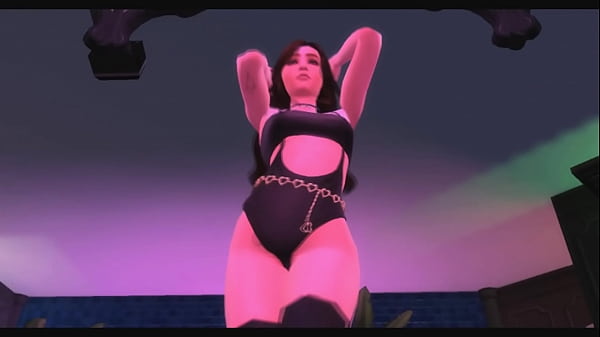 Gostosa mandando ver no pole dance ts4