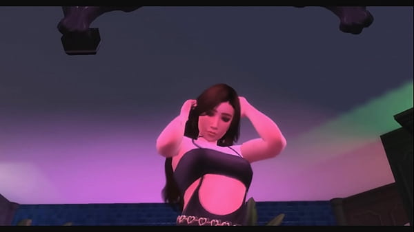 Gostosa mandando ver no pole dance ts4 