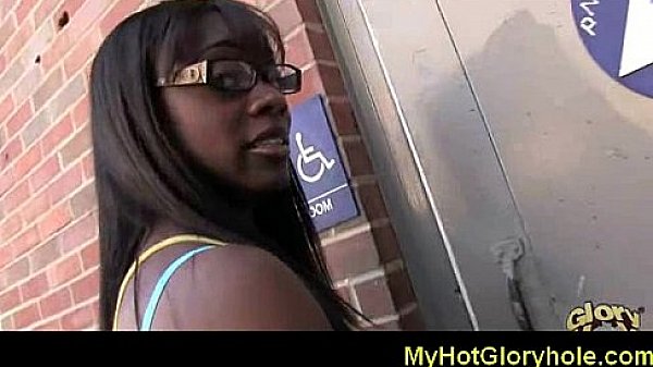 Amazing dick blowjob through a gloryhole 2 