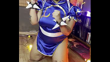 Chubby Girl Chun-Li Photoshoot Making Of Thick Curves Cosplay Behind Scenes 