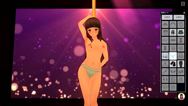 COM3D2_ごちうさ千夜風キャラのストリップポールダンス