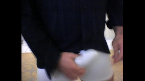 Play MP4 - Punheta com cueca Boxer Branca