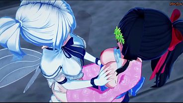 Yae_Kokonoe_fingers_and licks Leen spussy from behind untilshe orgasms Another World with_my Smartphone Hentai