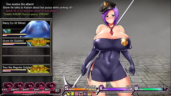 Busty guard must keep the peace 