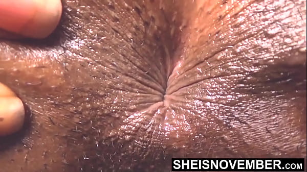 Play MP4 - The Above Point Of View Of My Cute Brown Ass Hole Closeup In Slow Motion While Poking Out My Shaved Pussy Lips Fetish&comma; Horny Blonde Black Whore Sheisnovember Laying Prone On Her Dark Sofa Completely Naked Exposing Her Young Hips on Msnovember