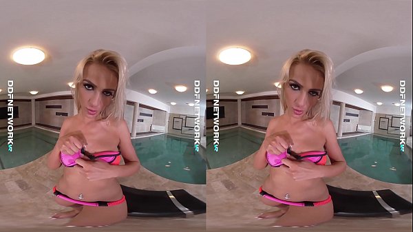 DDFNetwork VR Cherry KissMasturbates in_the Sauna for you in VR