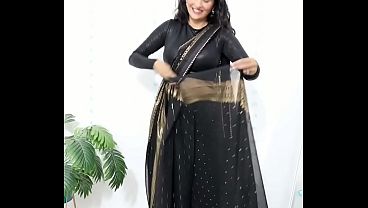 Satin saree 