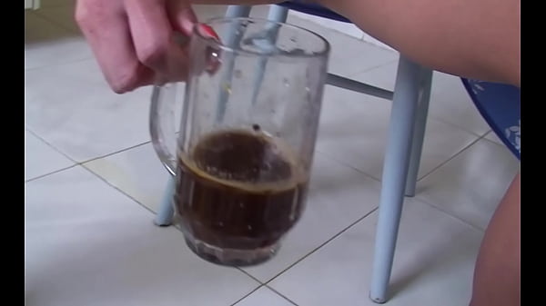 Lady Janine Serves You Your Breakfast Drinks: Tea And Coffee With Her Pee And Spit thumbnail