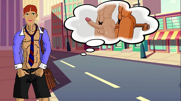 Young Boy ins Dreaming of hot Gay Sex / Gay Cartoon