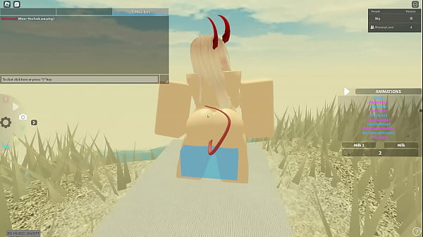 Roblox blonde pale skin bitch getting creampied