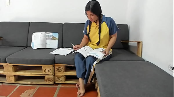 Studying For An Exam And They End Up Fucking Me And With A Lot Of Semen On My Face... Did I Pass The Exam? thumbnail