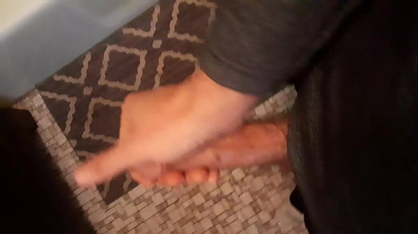 Beating my meat in the bathroom 