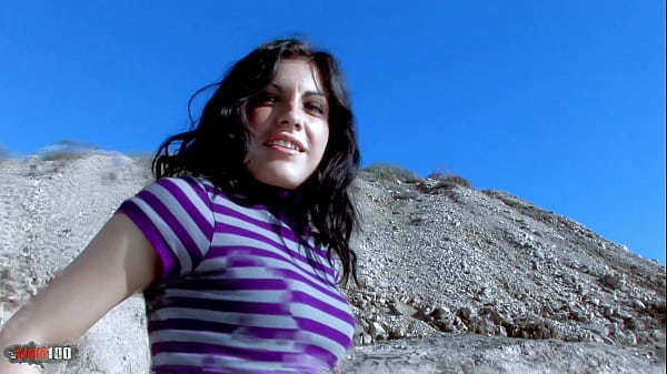 Pretty latina with booty_is stripping at_the beach