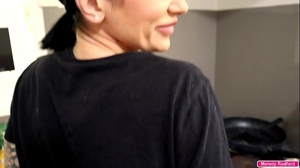 Big Tits Big Ass Petite Tattooed Hot Amateur Aussie Vegan Milf Fucked Hard In The Kitchen While Trying To Cook thumbnail