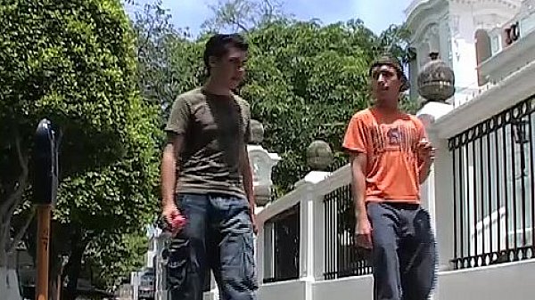 Teenage latino barebacked after blowjob 