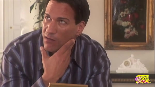 After her spouse departs the voluptuous lesbian woman is enticed by her sexually aroused brunette maid