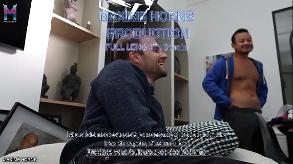 Slutty Training : Double Raw Penetration And Cum Drinking Maxime Horns - Copy thumbnail