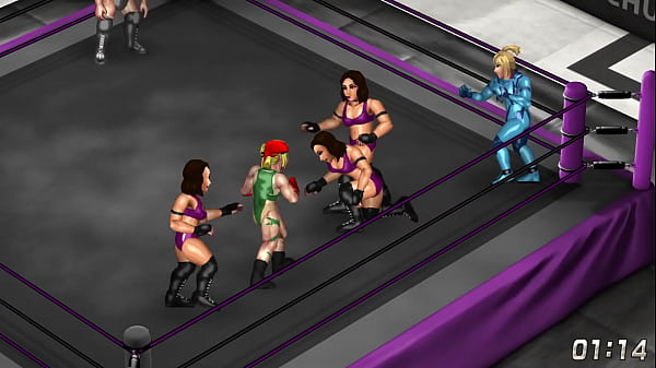 Fire Pro_Wrestling World_18 RyonaCammy and Samus