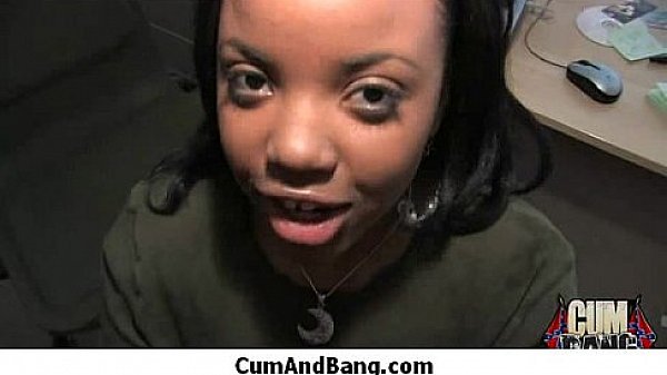 Nice ebony fucked by several white guys in all holes 25 