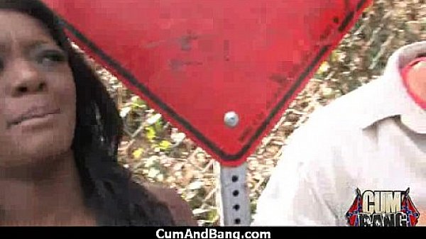 Ebony chick drowned in cum 12 