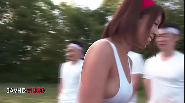 Moonlit garden encounter with sara saijo's fiery passion 