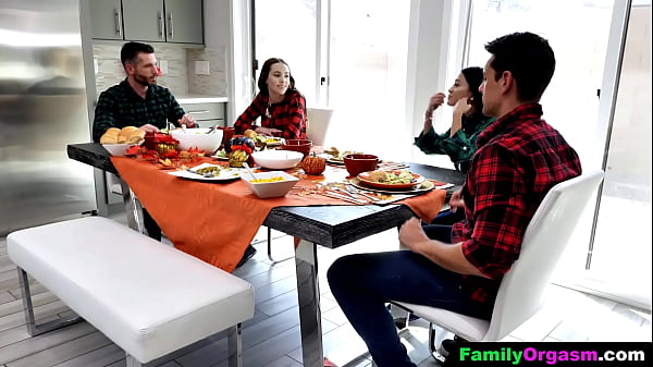 Sweetheart babe cowgirls her friend's father after dinner 