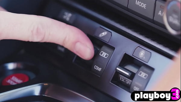 Perfect tits model Abby posed totally_naked after posing_in lingerie